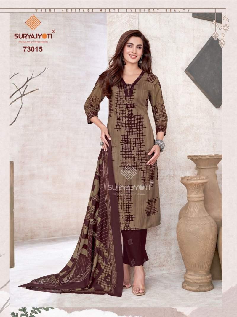 Trendy Cotton Vol 73 By Suryajyoti Cotton Printed Dress Material